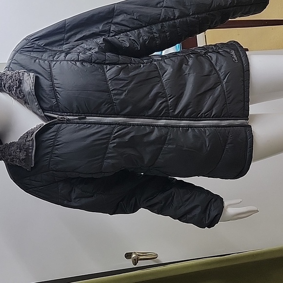 Cabela's Puffer Water Resistant Primaloft Faux Fur Lined Lightweight Size Large - Picture 9 of 15